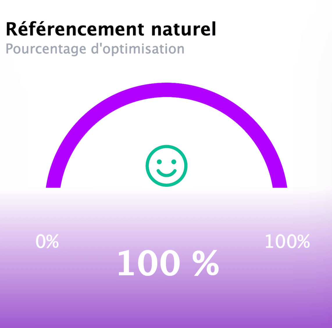 Card montrant le référencement naturel de toko