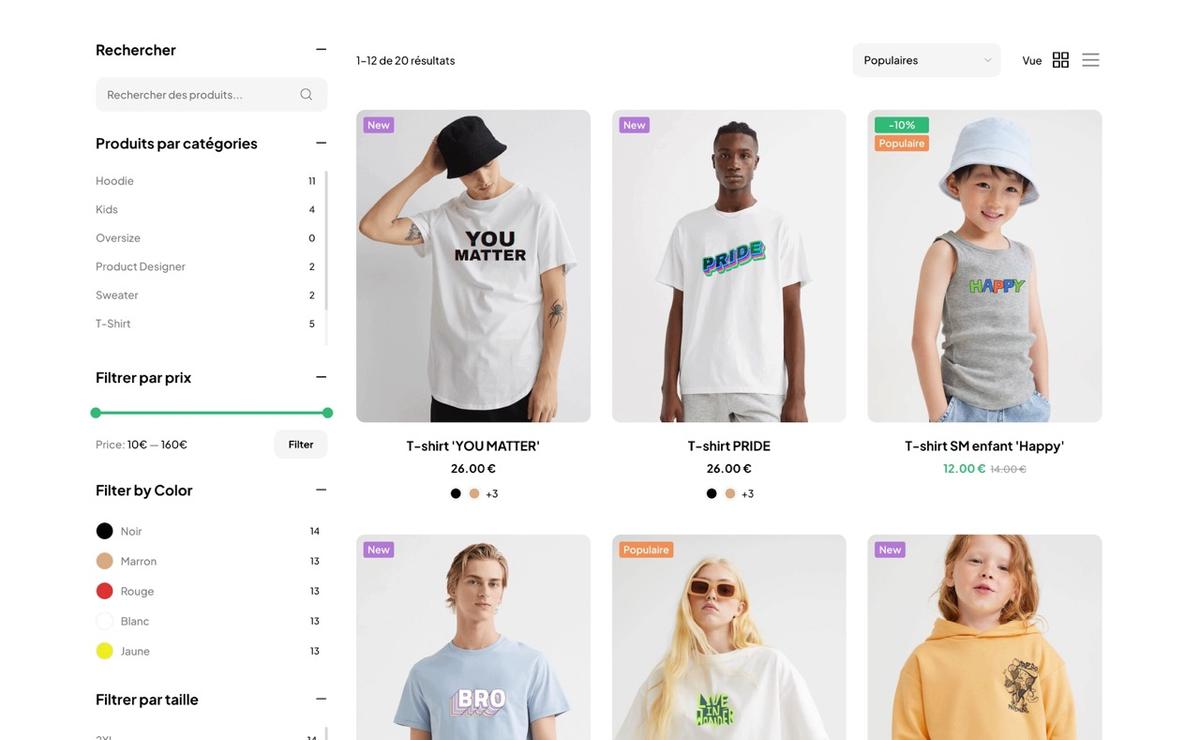 Cette template du CMS Français TOKO épuré et arrondi offre de nombreuses options de tri et de filtrage, permettant à vos clients de trouver rapidement ce qu'ils cherchent. Avec une navigation fluide et un design moderne, il met en valeur vos produits tout en étant optimisé pour le SEO, garantissant une expérience utilisateur optimale et une visibilité accrue.
