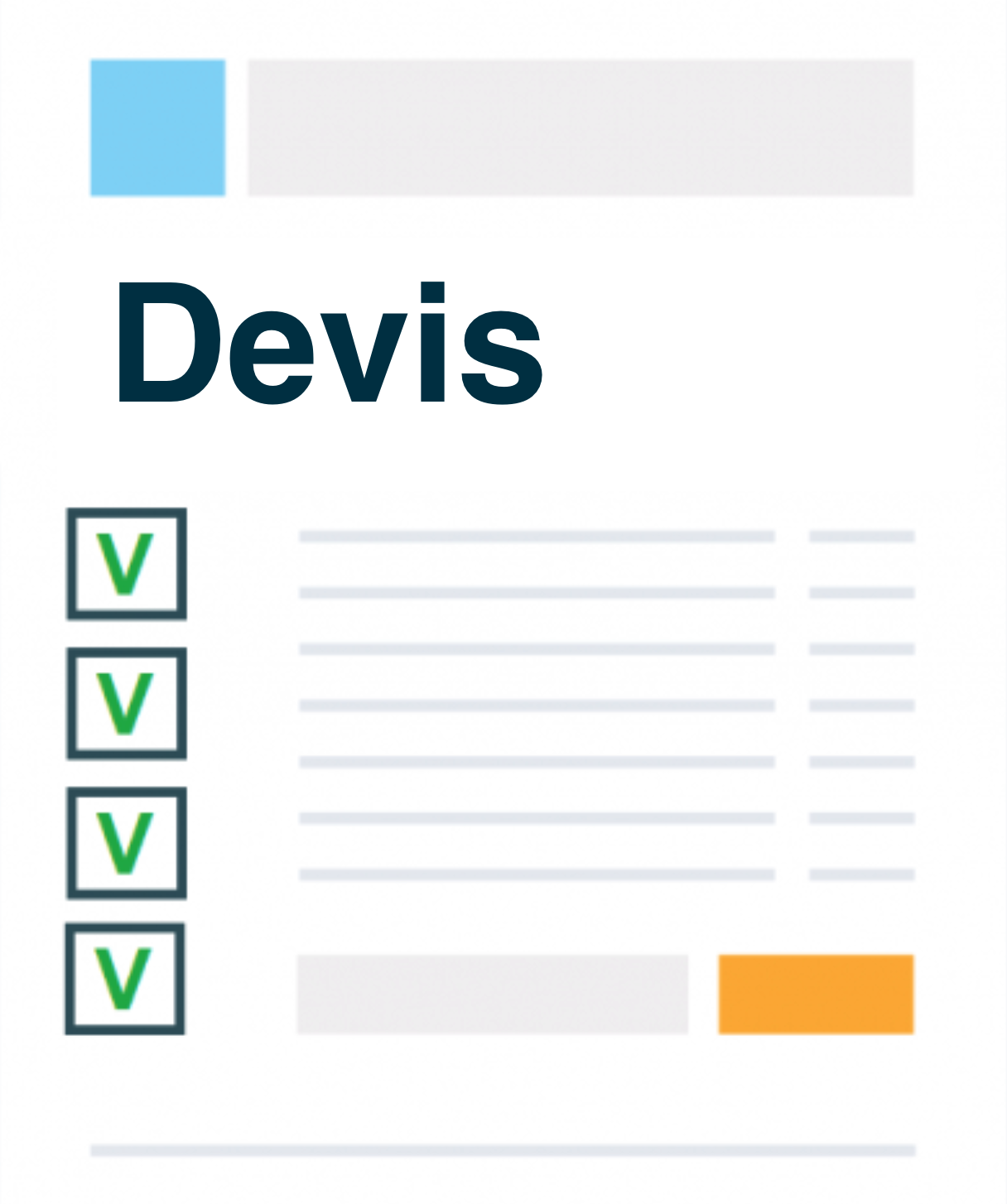 représentation d'un devis généré avec le CMS toko